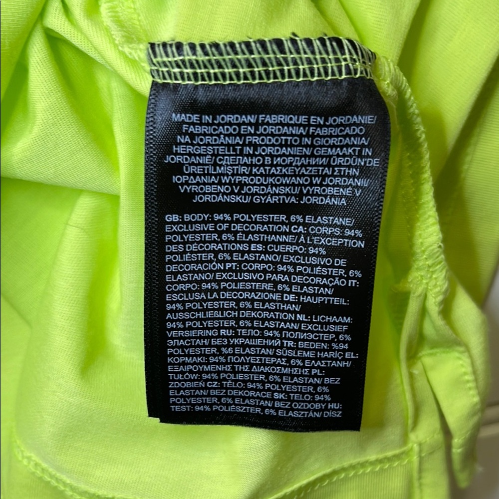 NWT The North Face Men's Neon Green XL T-Shirt - Picture 6 of 6